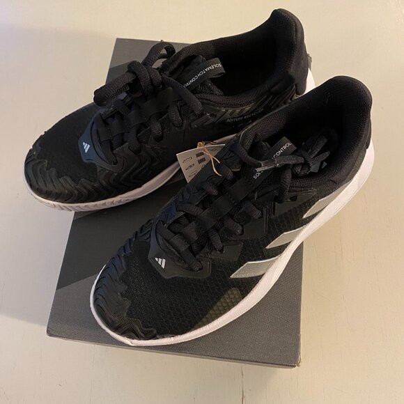 NIB Adidas SoleMatch Control W Black White Women's Size 7.5 - Picture 3 of 5
